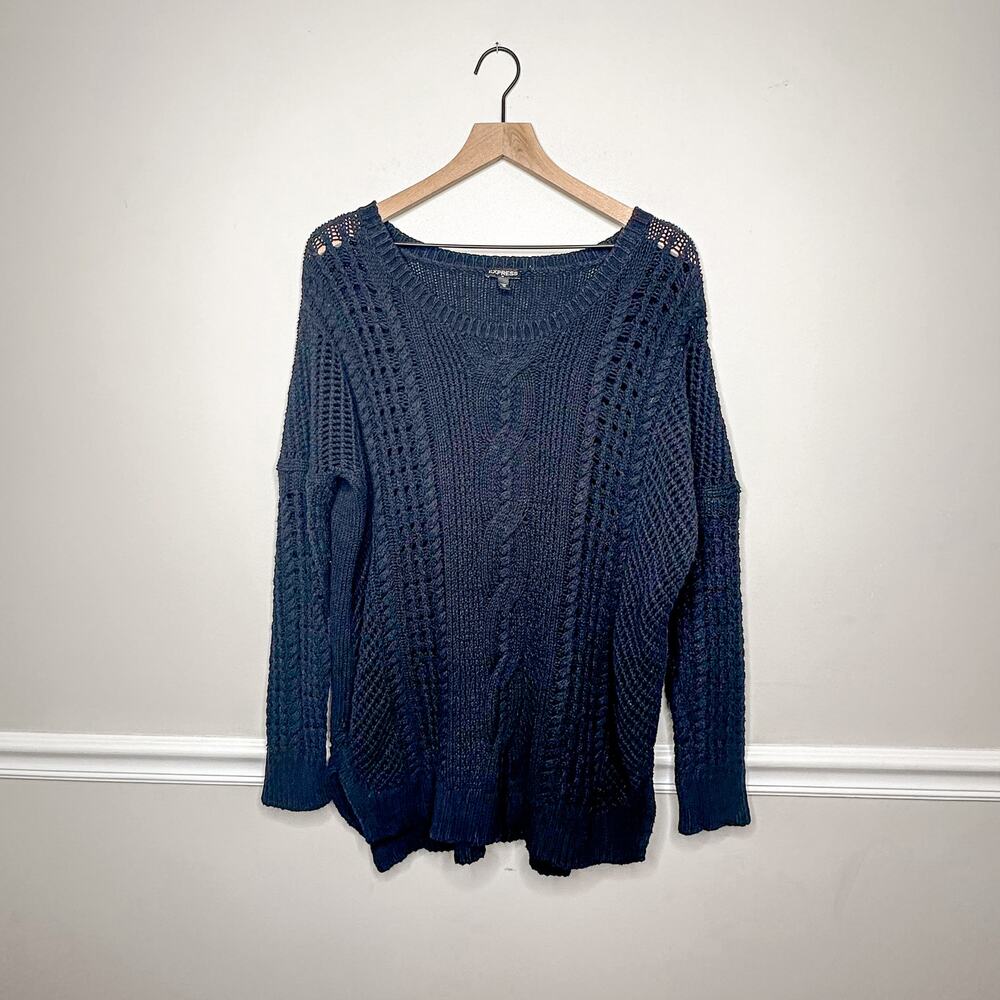 Express Black Knit Sweater